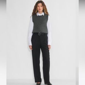 Aritzia Wilfred Effortless Pant Wool- Black NWT